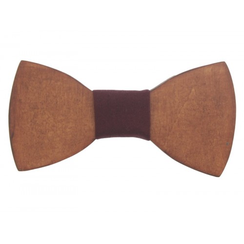 Mahogany Wooden Men's Bow Tie