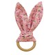 Toothpaste With Wooden Ring And Rabbit Ears - Pink Flower 